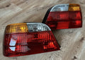 Rear tail light BMW E38, color amarillo amber, Facelift, OEM 8379114 8379113 SET