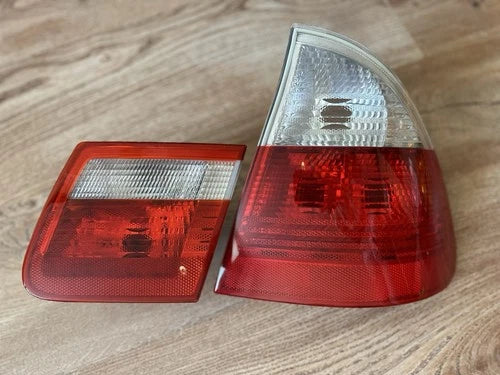 Used OEM Part - Set of Tail Lights BMW E46 Touring Wagon clear, genuine factory, right