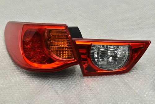 Used OEM Part - Set of Tail Lights outer and inner left compatible with Toyota 130 Mark X 250G Relax Selection Black LTD