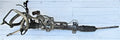 Power steering rack compatible with Mazda Xedos 6 model 1992-99, steering wheel a the right, used